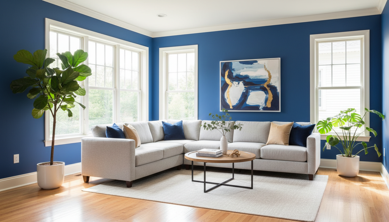 Interior living room painted by AAR Painting LLC